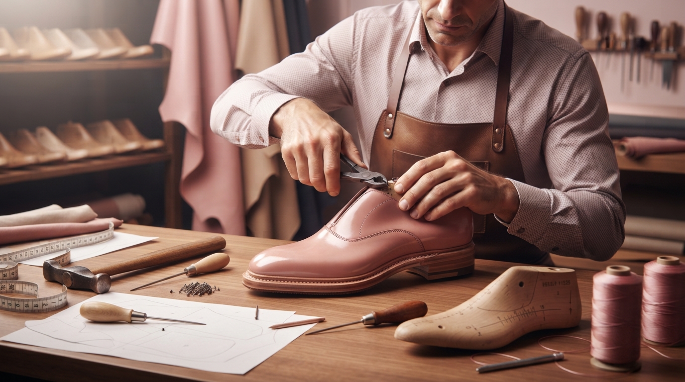 Editorial illustration for From Foot to Finish: The Six Stages That Make a Bespoke Shoe